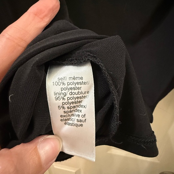 Maurices Black Top with Orange and Gray Pattern - Picture 7 of 7